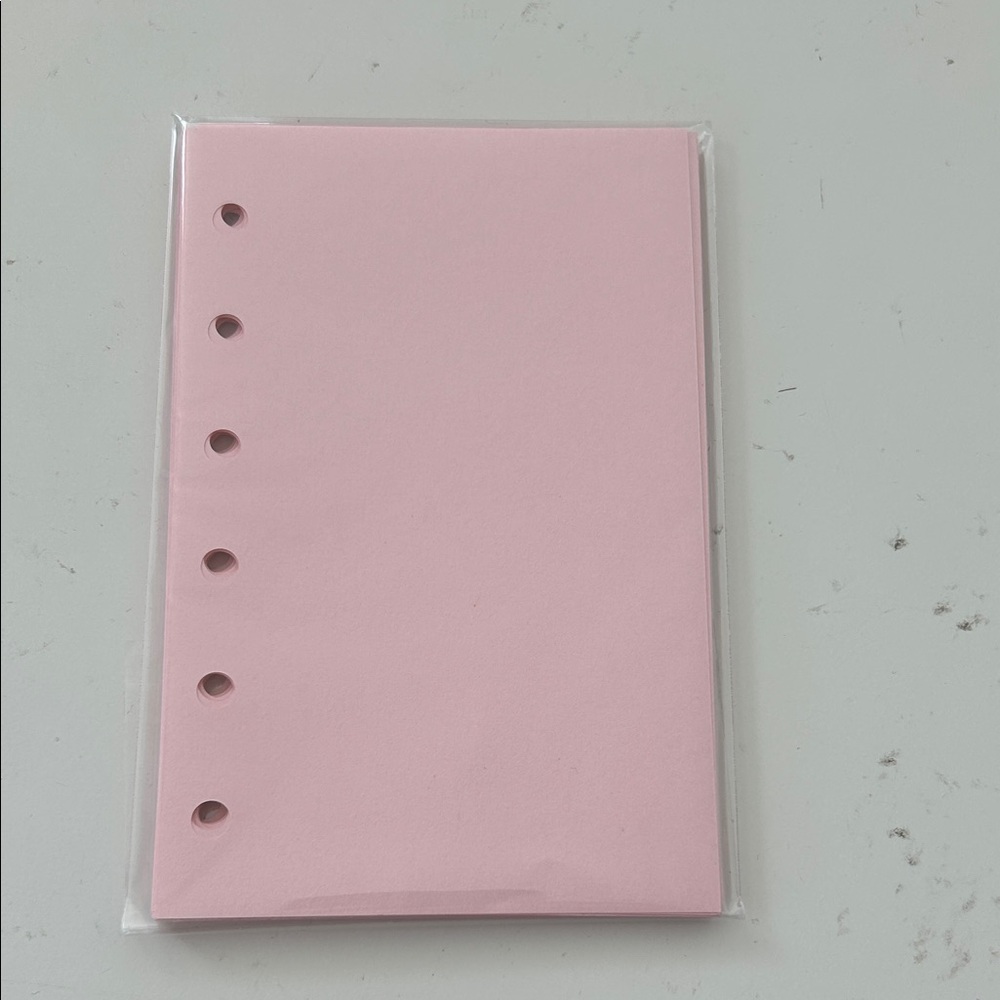 May Paper Co pink blank pages insert pocket size